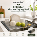 𝒎𝒆𝒓𝒐𝒗𝒊𝒂𝒔™ Foldable Kitchen Drying Rack  💧 Space-Saving Dish Drying Solution